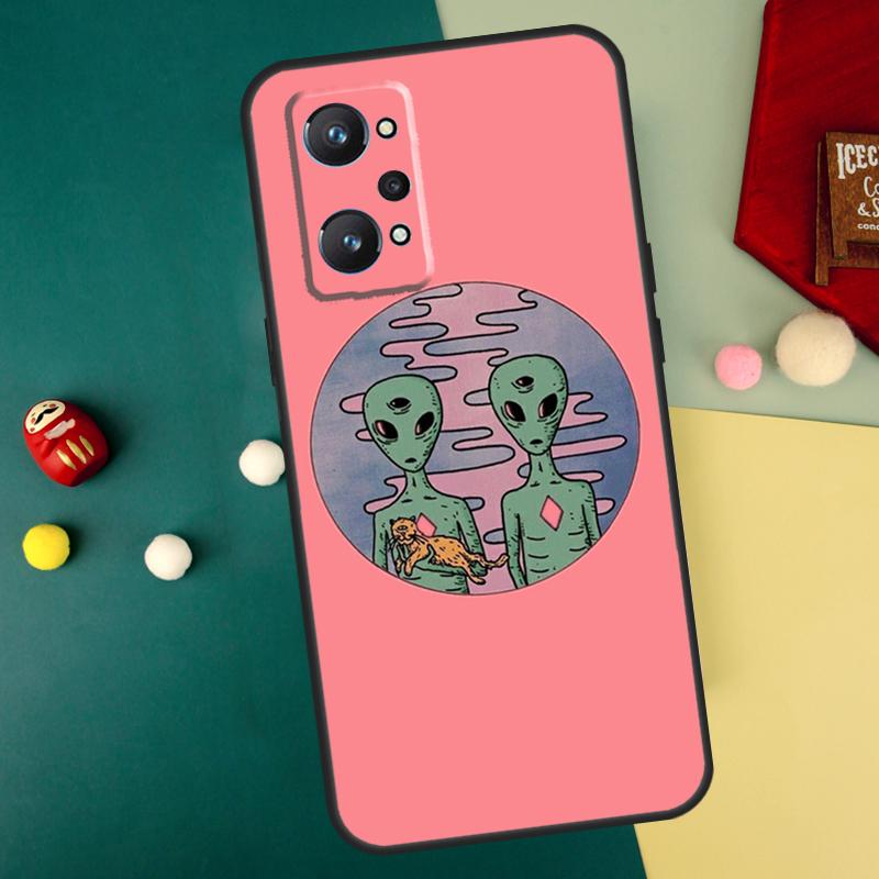 Aesthetics Cartoon Alien Space For Realme 15 Pro GT7 C55 C71 C53 C67 C75 C61 C33 C63 C51 C65 10 11 12 13 14 Pro Plus Case