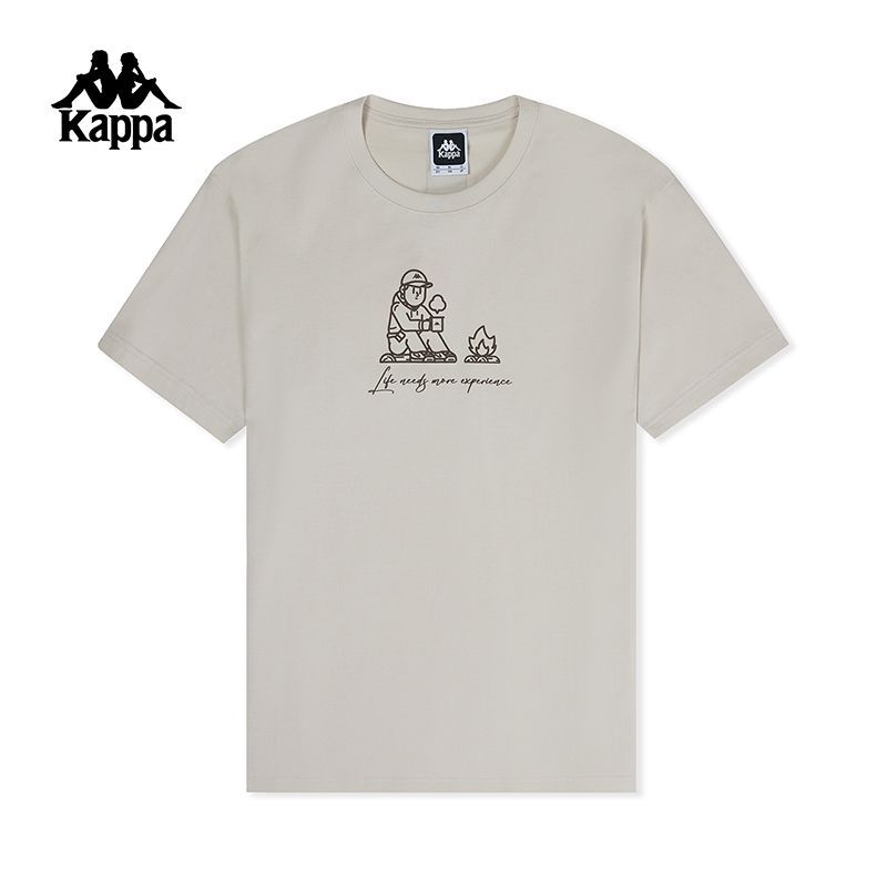 Kappa Back-to-back Short Sleeved Men's Round Neck T-shirt Casual Half Sleeved Sports Top
