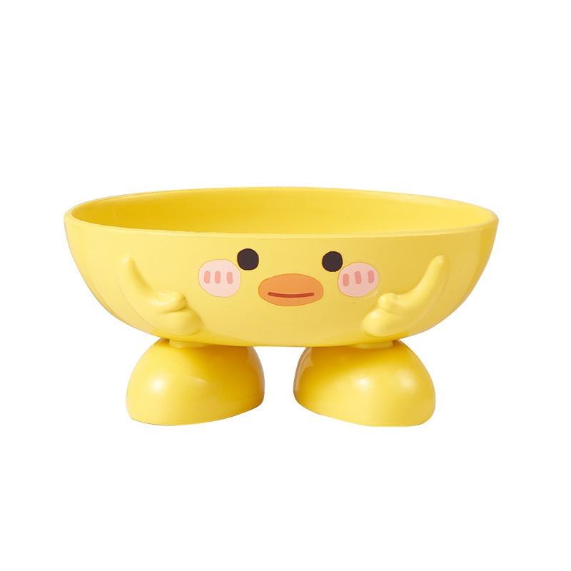 Soap Container Washbasin with Standing Water Duck Shaped High-end Bathroom Accessories Draining Must-have for Families