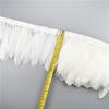 1Meters Black White Feathers for Needlework Ribbon Tape Fringe Feather Trim Pheasant Turkey Ostrich Goose Marabou Sewing Clothes