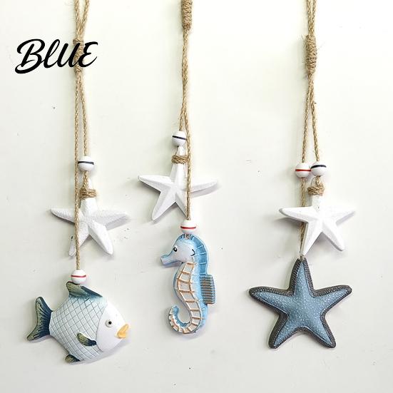 Seaside Inspired Wall Decor Wooden Starfish Hanging Decoration Nautical Coastal Ornament Ocean Nursery Theme Art for Home Beach Lake House