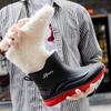 Fashion rain shoes men's adult thickened outer wear waterproof shoes medium tube bundle mouth rubber shoes velvet overshoes fishing cotton rain boots