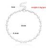 European-American Geometric Pearl Chain Beach Anklet for Women - New Fashion Jewelry