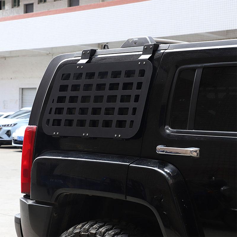 For Hummer H3 2005 2006 2007 2008 2009 Aluminum alloy Car Rear Side Window Protective Hanging Bag Board Car Accessories