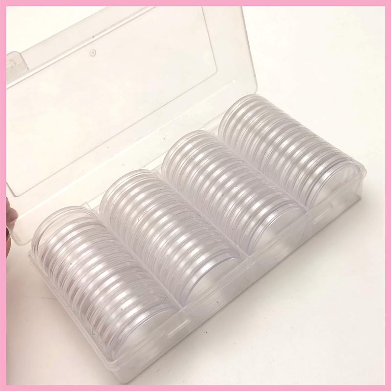 Set of 60, 41mm Round Statue of Liberty Commemorative Coin Storage Boxes