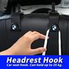 2/4pcs Car Seat Headrest Hook Storage Hanger Organizer Accessories For BMW M 1 3 4 5 6 7 Series M3 M6 F01 F02E34 E36 E70 F10 X3 CJ3