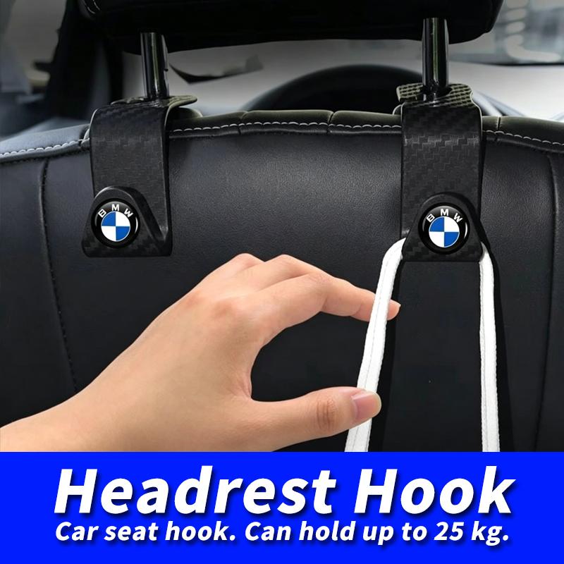 2/4pcs Car Seat Headrest Hook Storage Hanger Organizer Accessories For BMW M 1 3 4 5 6 7 Series M3 M6 F01 F02E34 E36 E70 F10 X3 CJ3