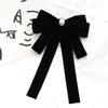 Velvet Black Ribbon Pin Beads Funerals Memorial Pin Simple Ribbon Badge Brooch  Men