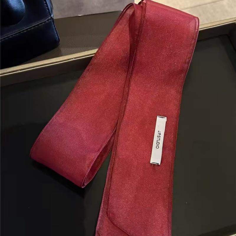 New Spring Summer Sheer Long Scarf Ribbon Headband Women Fashion Spicy Girl Style Y2K Party Decoration Narrow Edition Scarf