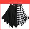 Halloween Cosplay Costume With Black White Clown Cloak For Adults Novelty Role Play
