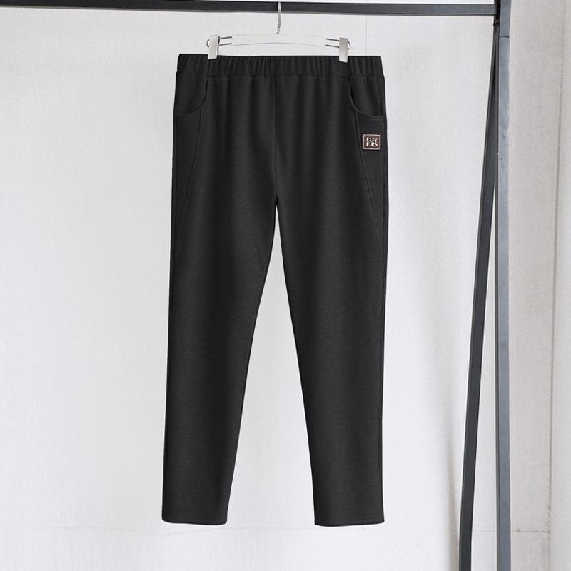 

Plus Size Velvet Slimming Winter Pants for Women - Warm, Thick, Casual Wear for Fat Girls up to 200kg 6XL (175-210 jin) чорний