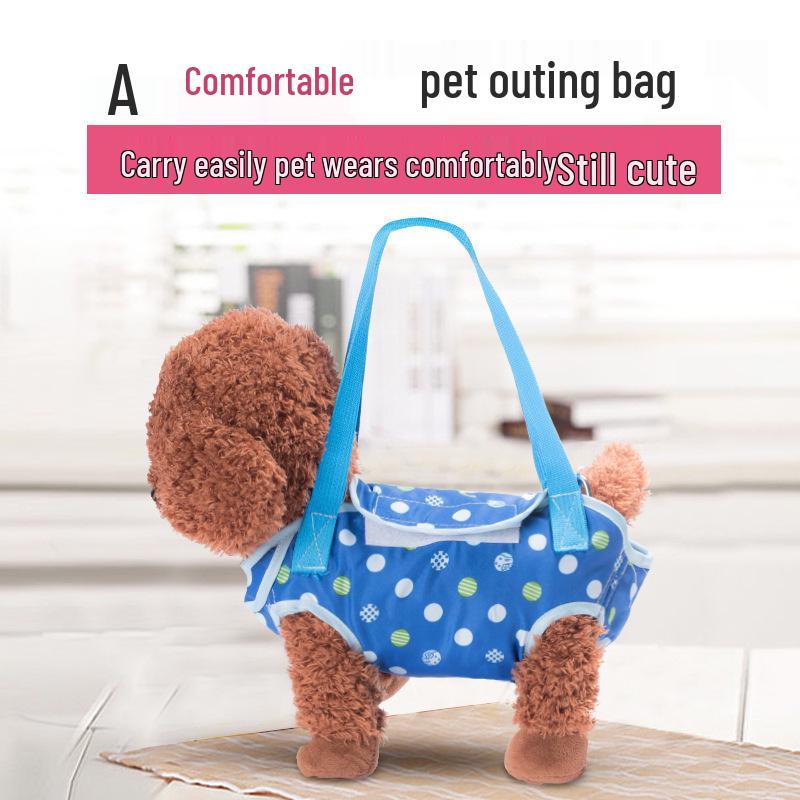 Teddy Dog Style Pet Travel Backpack: Four-Legged, Single Shoulder Crossbody Bag