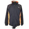 PUMA Tracksuit Jersey Windbreaker Men M Black Jacket Set Up(USED)