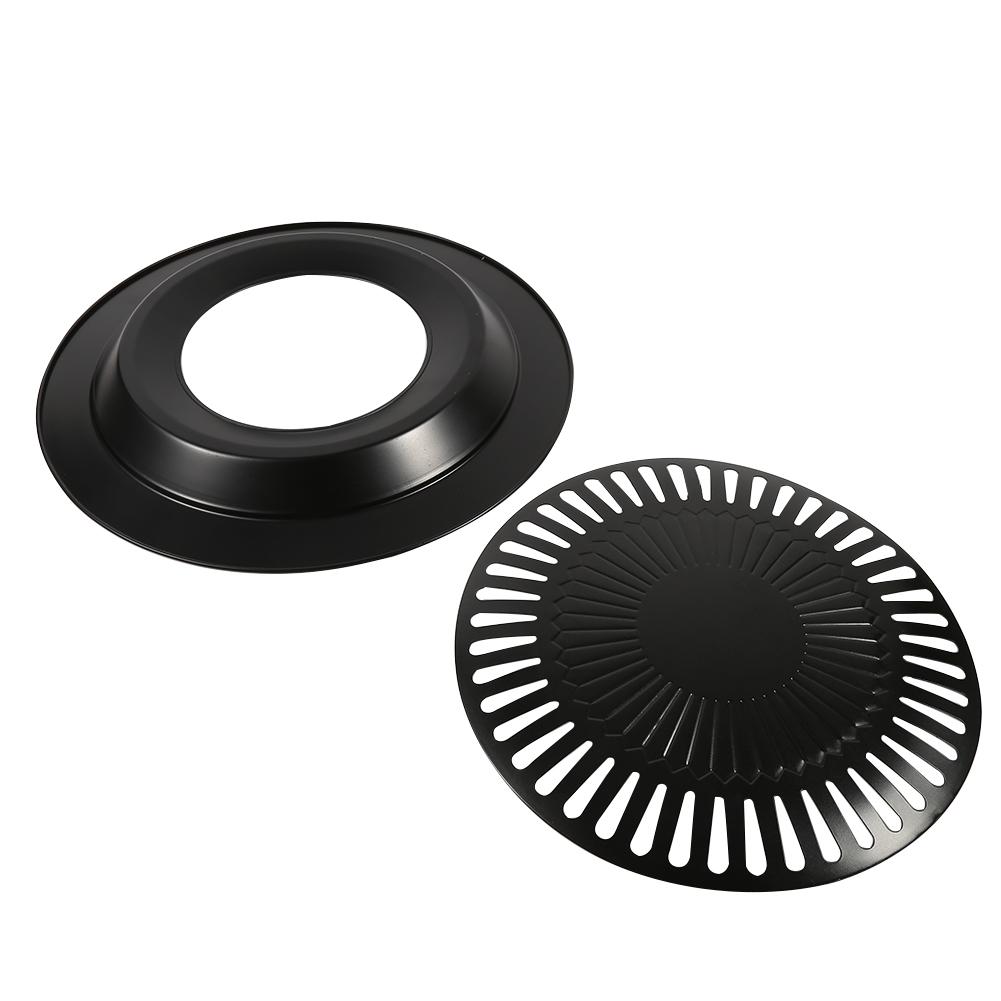 BBQ Grill Barbecue Pan with 2-Layer Water-Filled Outer Coating, Non-Stick and , Suitable for Indoor and Outdoor Use, for Roasting Mt