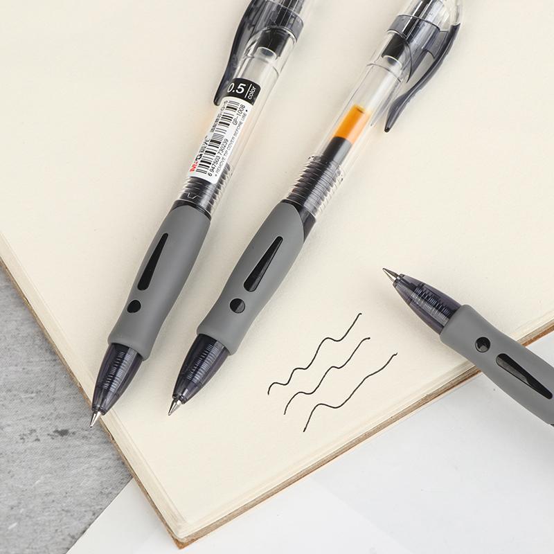 4Pcs Retractable Gel Pens Set Black/Red/Blue/Dark Blue Ink Ballpoint For Writing Refills Office School Supplies Stationery