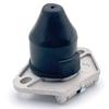 LEXOR 24V 7 Pin Trailer Wiring Socket Adapter Coupler Round Sleeve Outlet Hitch Turn Signal Tail Back Lamp Silver