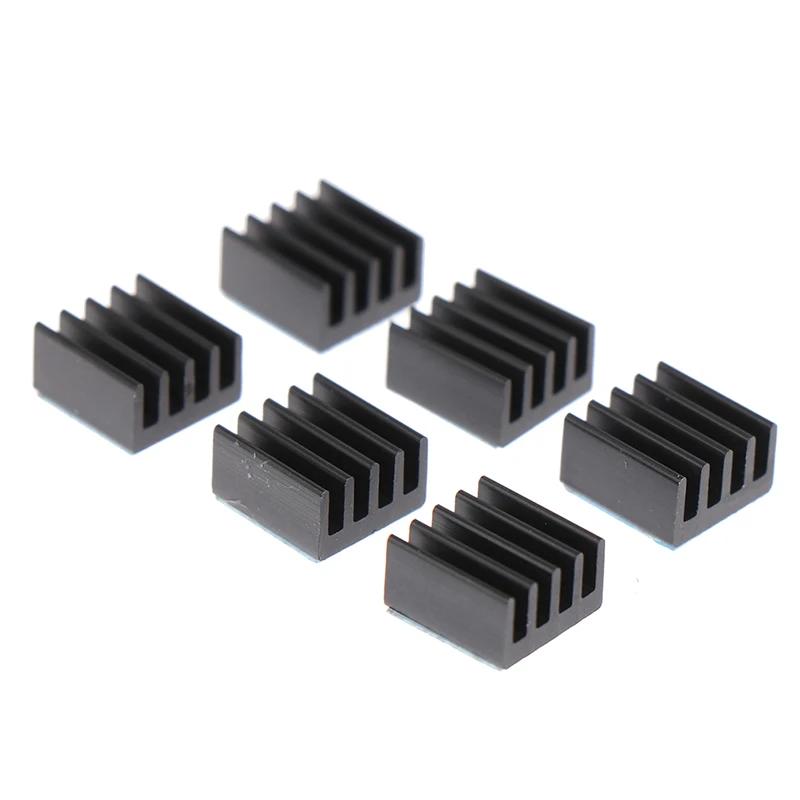 10pcs 8.8*8.8*5mm Aluminum Heatsink Radiator Cooler With Tape Applied