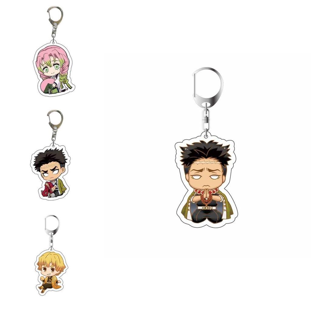 Kimetsu no Yaiba Personaje de Dibujos Animados de Anime Llavero Acrílico Colgante para Bolso Accesorios Elegantes Y Duraderos