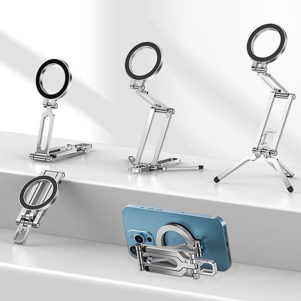 Universal Magnetic Airplane Phone Stand Holder 360° Rotate Travel Phone Mount Flexible Phone Clip Travel Phone Stand