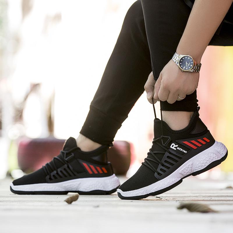 

Sports and leisure men s shoes bread shoes dad shoes fashionable breathable and comfortable outdoor board shoes flying weaving spring and autumn new m 39