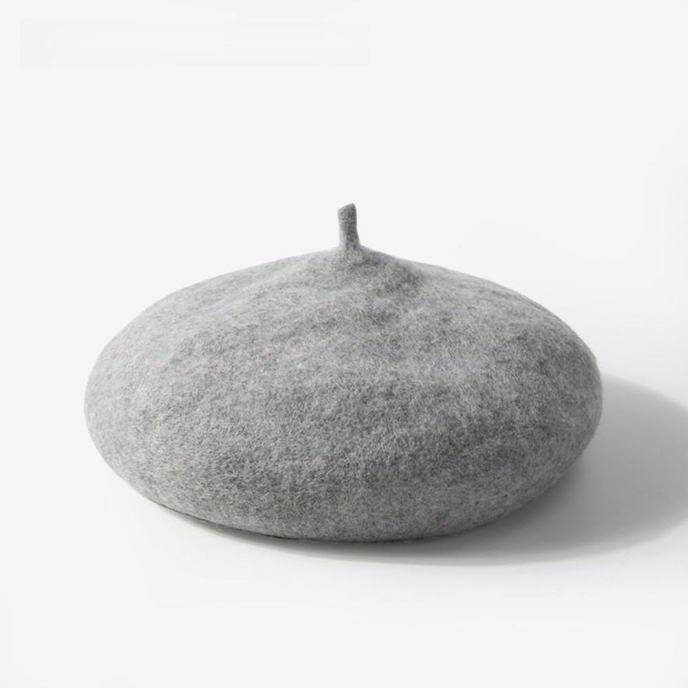 Woolen Warm Winter Kids Berets Solid Color Baby Pumpkin Cap Infant Winter Beanie  For Baby Girl
