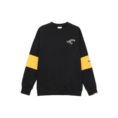 Puma X Randomevent Co-Branded Crew Neck Sweater With Letter Logo Men Sweater Black 59666401