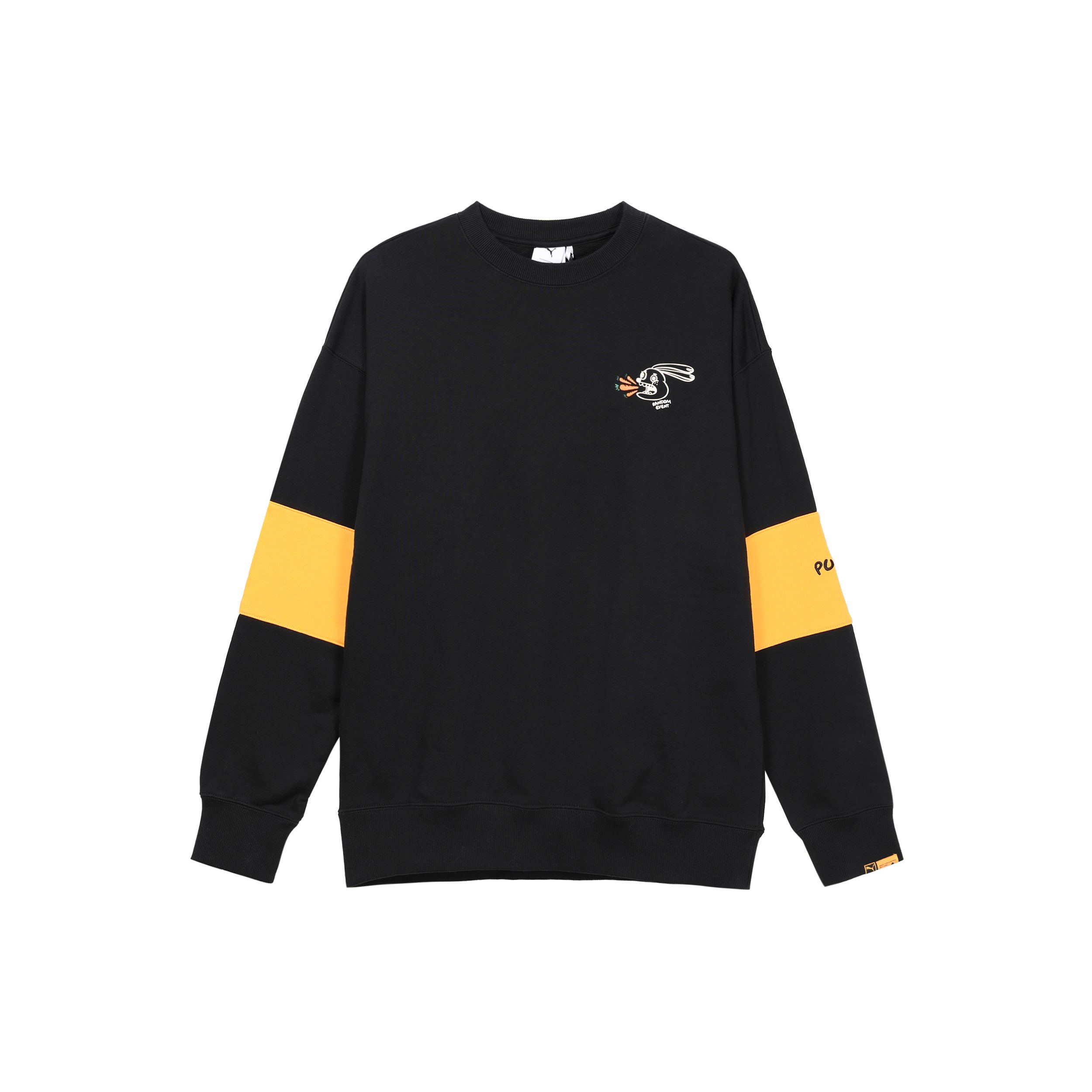 

Мужской свитер с круглым вырезом и логотипом Puma X Randomevent Co-Branded, черный 59666401 XXS