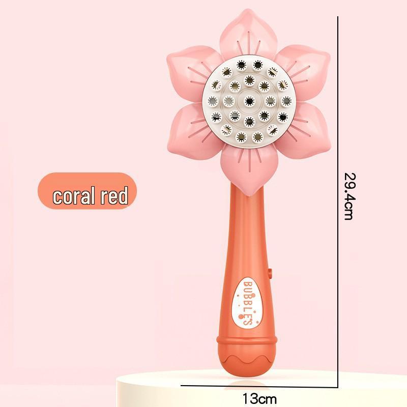 Angel Bubble Machine: 23-Hole Handheld Electric Bubble Gun for Kids