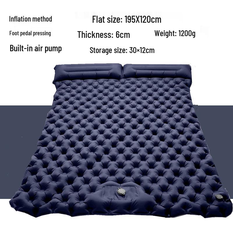 Thickened Outdoor Foldable Moisture-Proof Inflatable Tent Mat, Suitable for Single or Double Use.