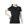 Under Armour Velocity Solid Crew Logo Print Compression Short Sleeve T-Shirt Women Tops Black 1298706-001