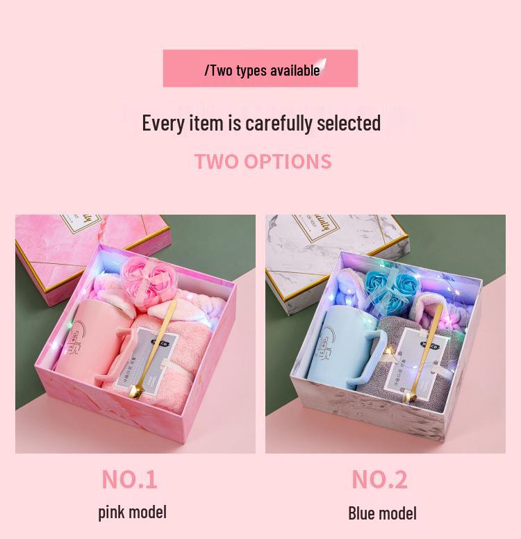 Geschenkset für Damen: Keramiktasse & Handtuch für Hochzeiten, Geburtstage, Partys und Abschlussfeiern