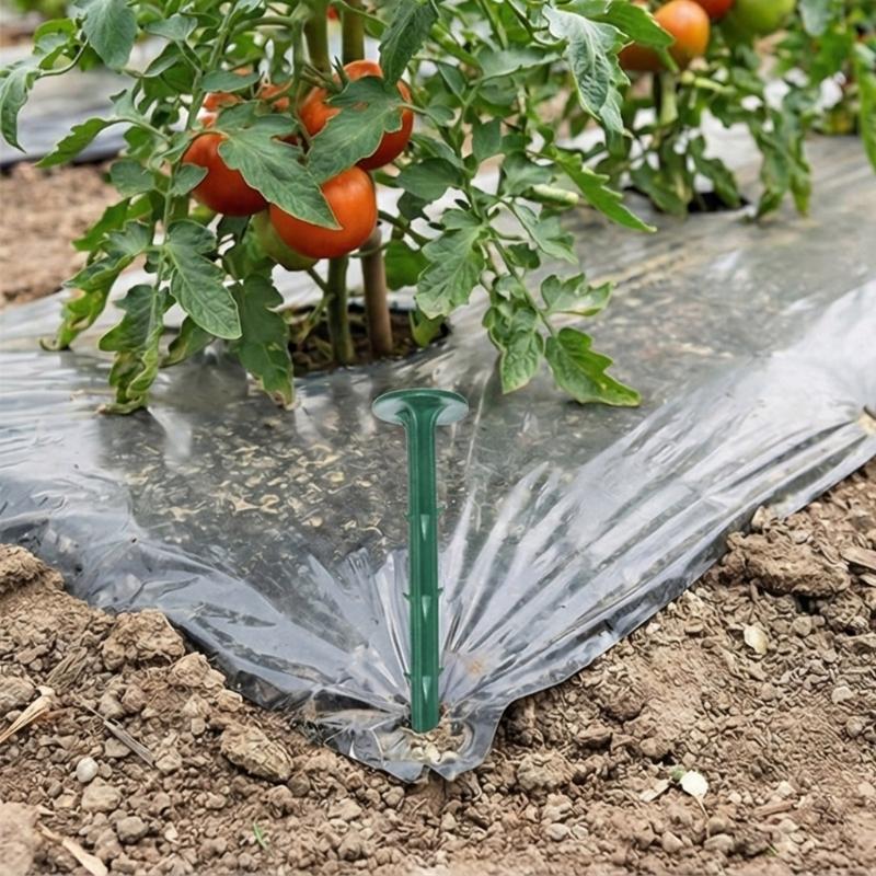 50Pcs Plastic Gardening Ground Garden Shed Grass Proof Cloth Ground for Holding Landscape Fabric Lawn Edging HX6C