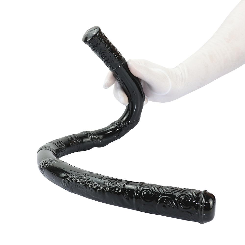 Dop anal Dragon cu două capete - Vibrator lung și moale pentru adulți