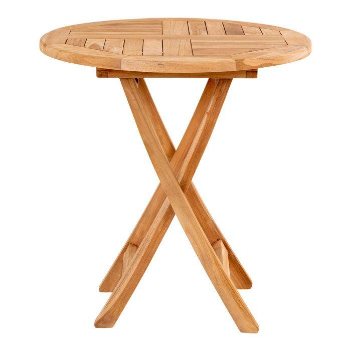 Oviedo Table de jardin, Ø 70 cm, en teck.