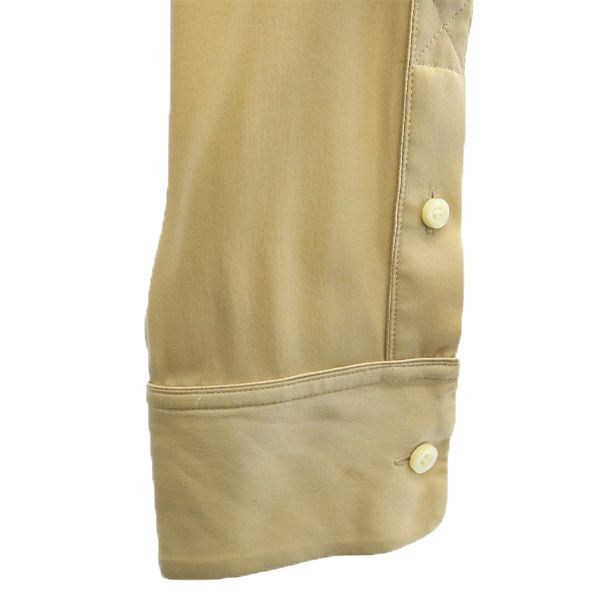 Theory Silk Long Sleeve Shirt Dress P Beige Women Used