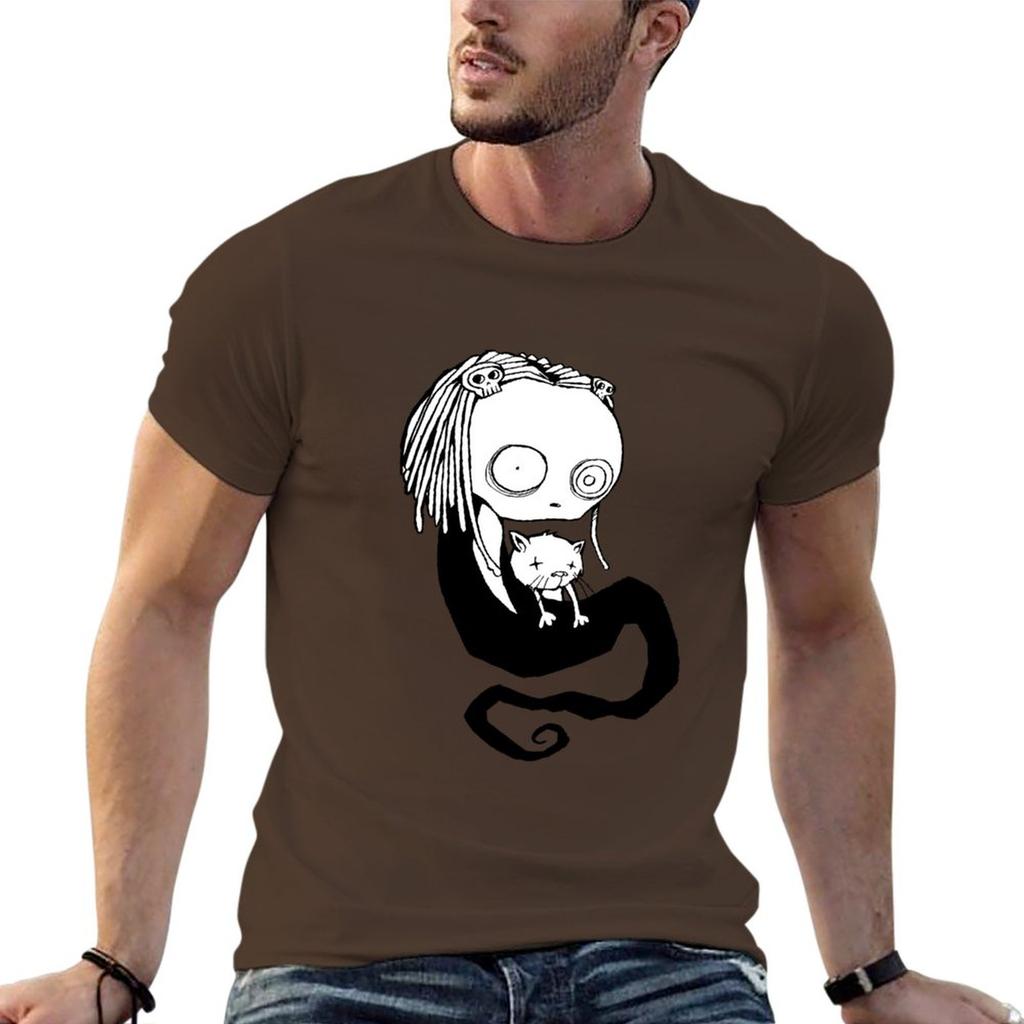 New Lenore Black and white T-Shirt summer clothes summer tops animal print shirt for boys tees mens funny t shirts
