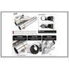Universal Stainless Steel 304 2.0" 2.25" 2.5" 3" Dual-Valve Electric Exhaust Downpipe Cutout With Remote Wireless Accessories