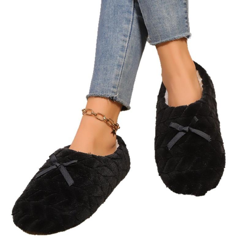 Soft bottom love bag head fluffy slippers women's autumn and winter outer wear non-slip indoor thick bottom home fluffy moon