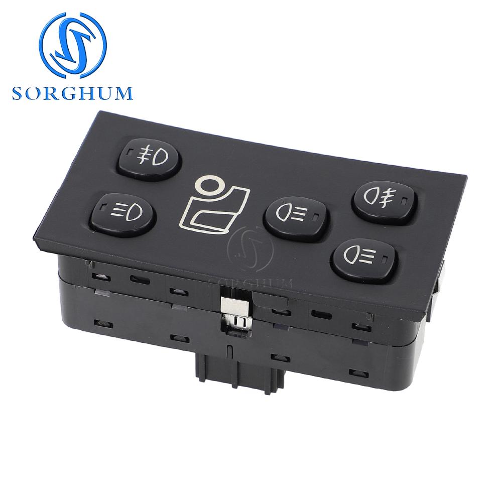 SORGHUM 1507637 Headlight Control Switch For SCANIA P G R T-Series Hazard Lamp Light Warning Button Knob Panel 9Pins Truck Parts