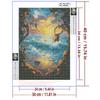 5d DIY Diamond Painting Cross Stitch Hua Teng Sea Scenery Diamond Embroidery Mosaic Full Round Drill Home Decor