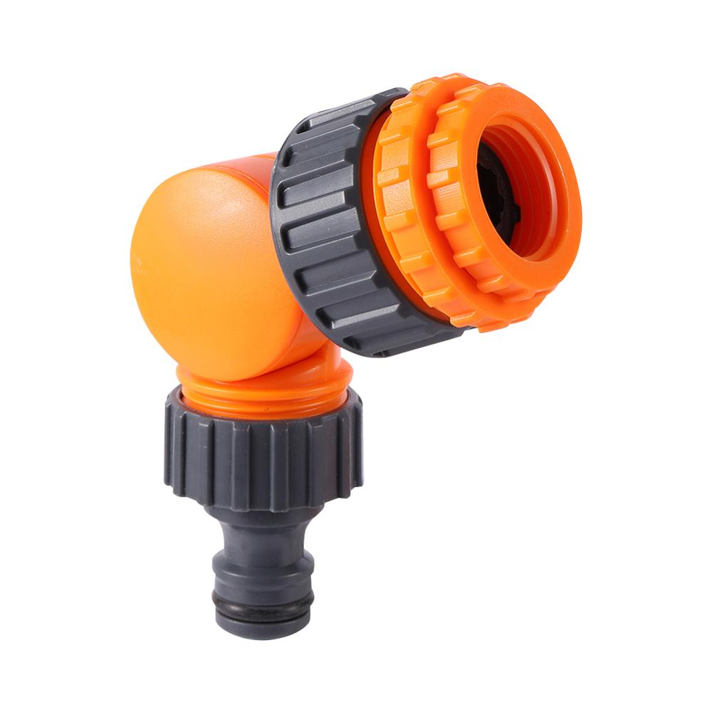 1/2" 3/4" Pipe Quick Connector 180° Rotatable Fast Release Elbow Joint Garden Agriculture Greenhouse Irrigation Car Wash Fitting
