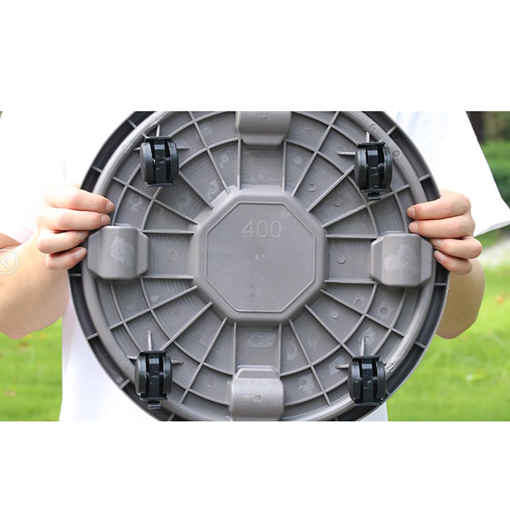 Thickened Moving Tray Plastic Vase with Roller Round Chassis Pot Water Movable Pot Holder Universal