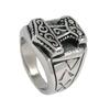 Tribal Symbol Myth Thor Hammer Ring Stainless Steel Norse Biker Men Jewelry SWR0041