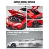 1/22 Scale Toyota Supra Alloy Racing Car Model Diecast Sound & Light  Car Shop Exhibition Decorations Collect Ornaments Giftbox