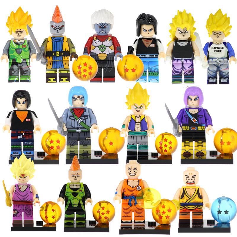 Dragon Ball Building Blocks Figures Set KF6142 6158 6165 6193 6195 Anime Mini Action Figures Toys for Kids Gift