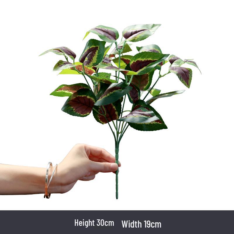 Künstliche Efeutute Grünpflanzen: Einzelstiel-Blumenarrangement für Wohnzimmer-Wanddeko