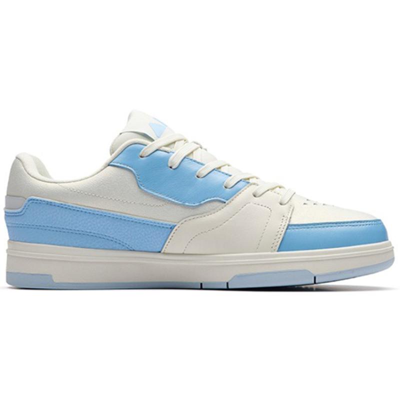 Anta Qiuyou Wear-Resistant Low-Top Skateboard Shoes Men's White Blue Sneakers 112238077-4