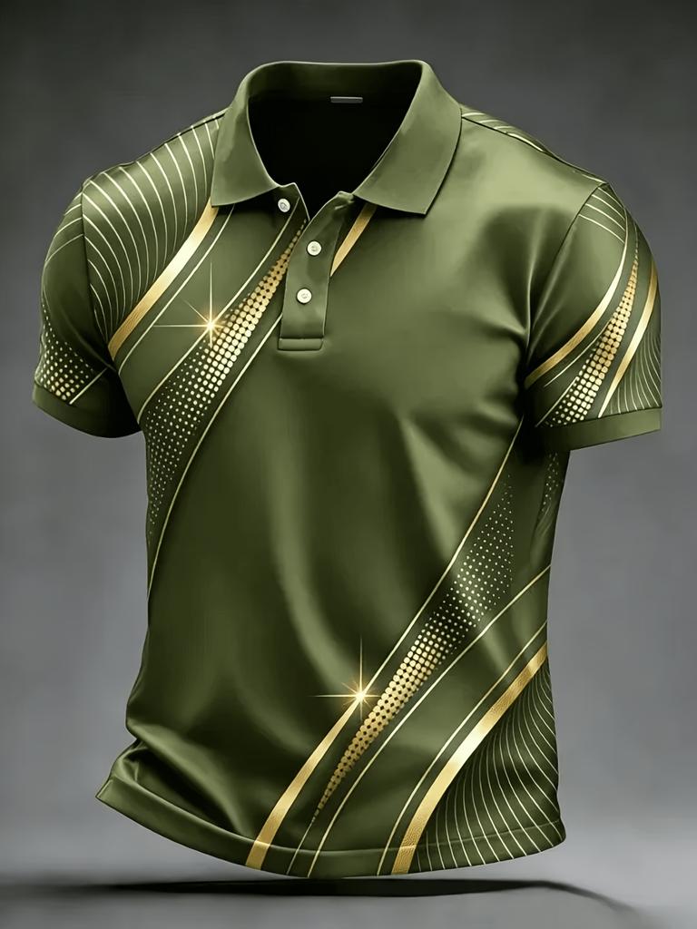 Men's 3D Print Golf Polo Shirt Short Sleeve Micro Elastic Polyester Outdoor Casual Summer Streetwear Daily Wear