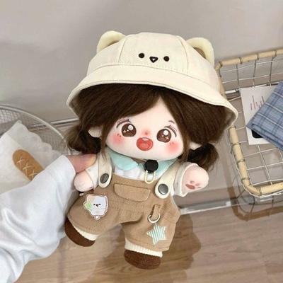 1 Set Outfit Cotton Doll's Clothes Bear Hat Plush Doll Clothes  20cm Cotton Doll