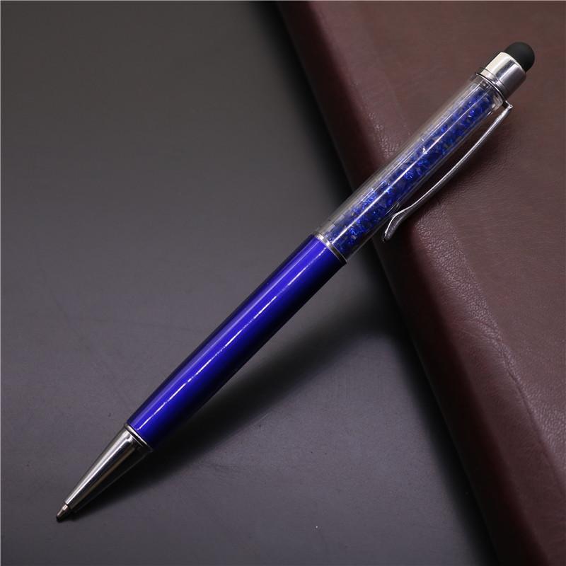 Shuo Lei Kristallen Stylus Pen: Metalen balpen met diamanten accent